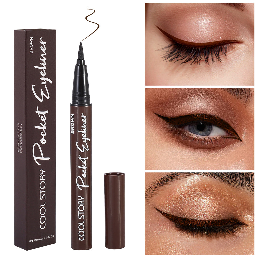 Black Waterproof Liquid Eyeliner – Waterproof, Smudge-Proof & Long Lasting  Liners for All Day Wear