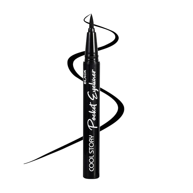 Black Waterproof Liquid Eyeliner – Waterproof, Smudge-Proof & Long Lasting  Liners for All Day Wear