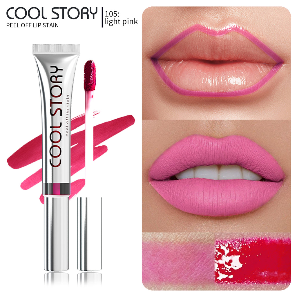 Cool Story Peel-Off Lip Stain – Waterproof, Kiss-Proof & Long Lasting Lip Stain with Fun Peel