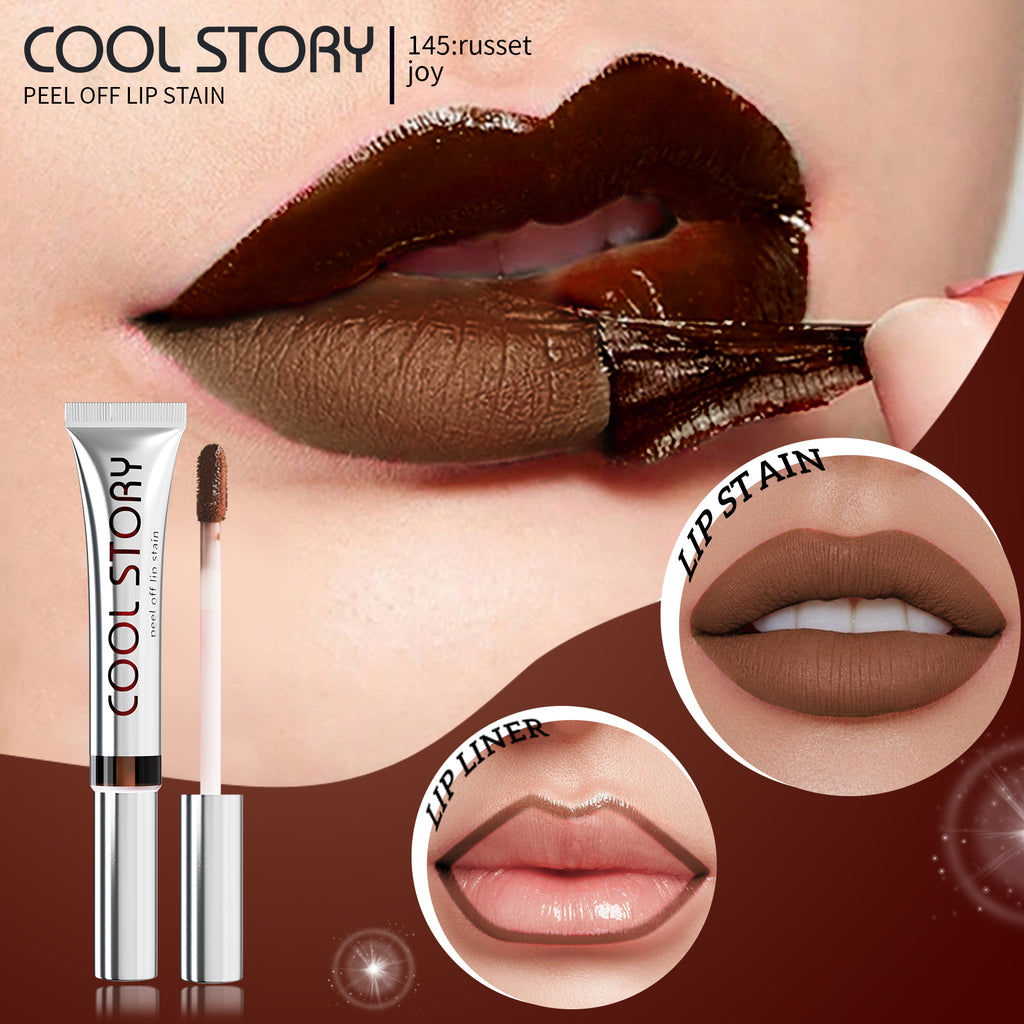 Cool Story Peel-Off Lip Stain – Waterproof, Kiss-Proof & Long Lasting Lip Stain with Fun Peel