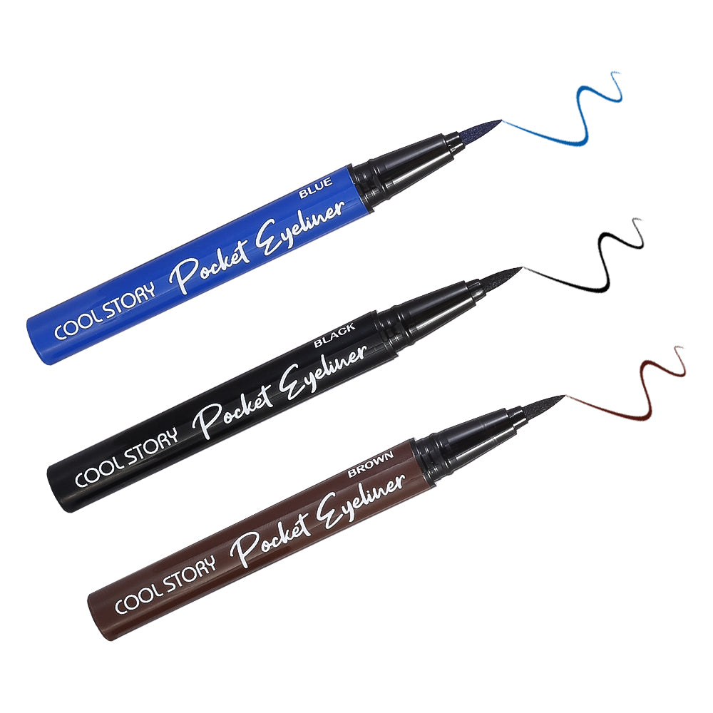 Black Waterproof Liquid Eyeliner – Waterproof, Smudge-Proof & Long Lasting  Liners for All Day Wear