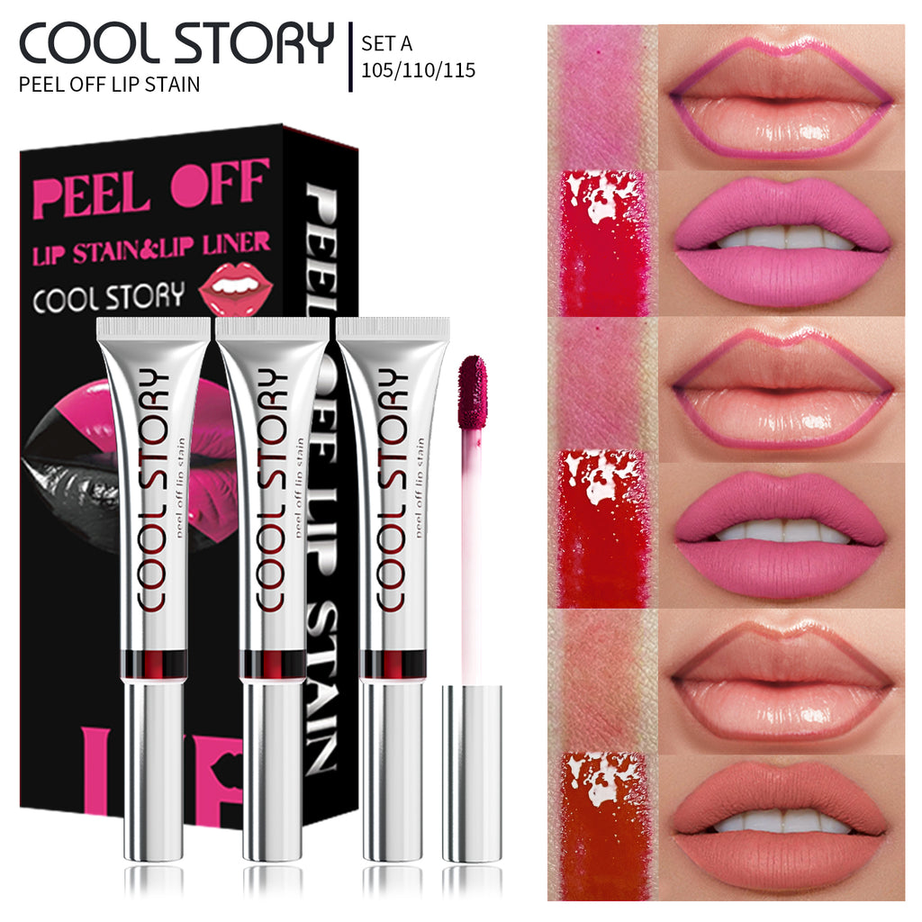 Cool Story Peel-Off Lip Stain – Waterproof, Kiss-Proof & Long Lasting Lip Stain with Fun Peel